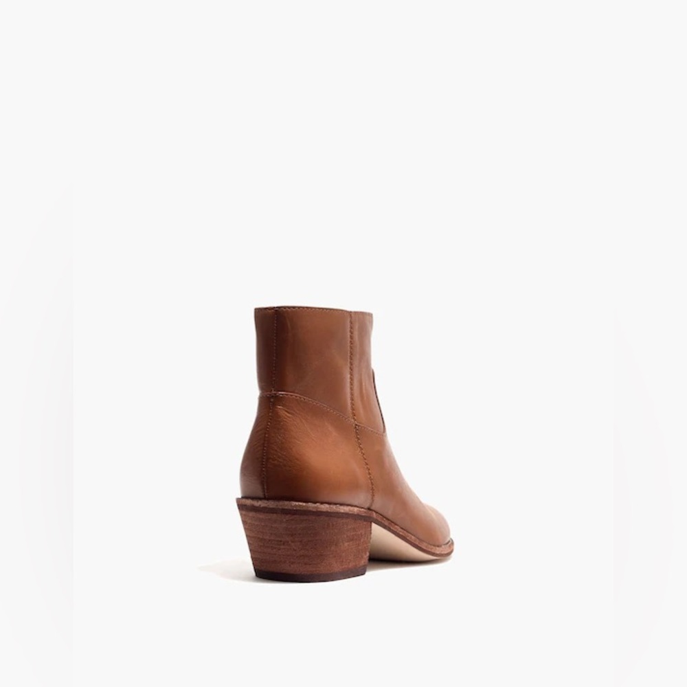 Madewell The Charley Boot in English Saddle Brown Leather, SZ 7.5 - Picture 3 of 16